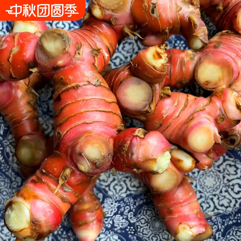 正宗广东潮汕红皮老南姜当季应季新鲜现挖生姜野山姜特产整箱批发图片