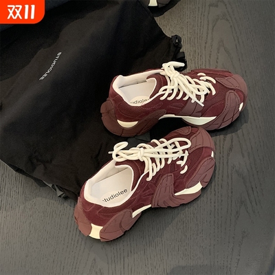 葡萄妈studiolee 增高6cm~爆火八爪鱼老爹鞋拼接厚底百搭运动鞋女