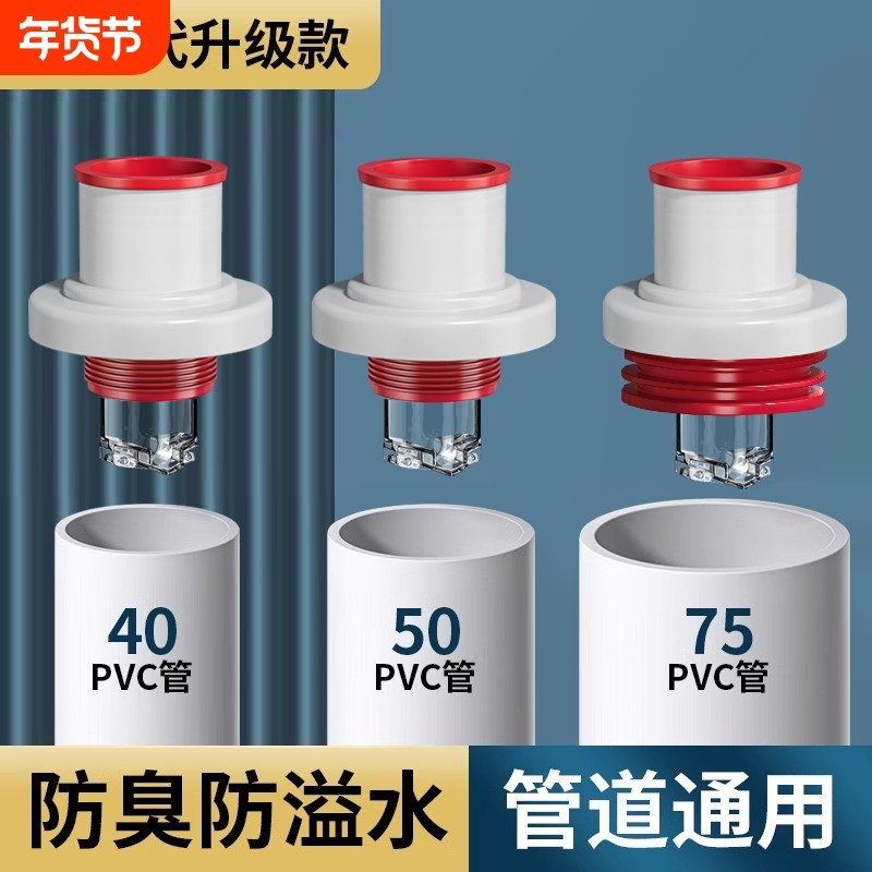 下水管防返臭神器洗手脸盆密封塞圈管道厨房防臭台盆防反水止逆阀,家装主材,脸盆配用件,淘宝优惠券,粉丝福利购,淘宝优惠卷