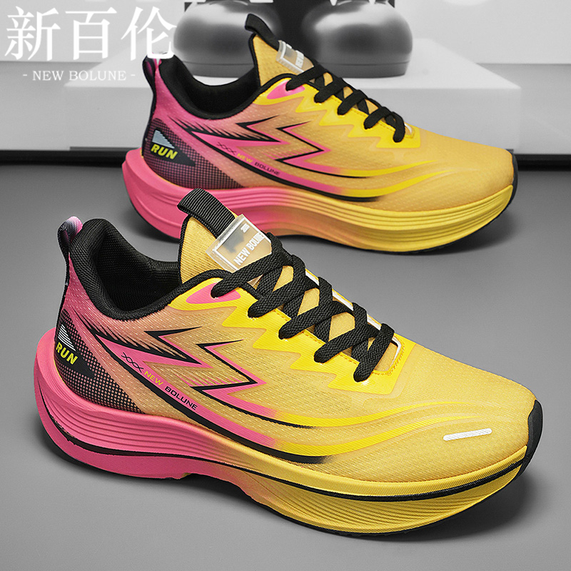NEWBOLUNE/新百伦男鞋休闲运动鞋软底网面透气跑鞋跑步耐磨轻便