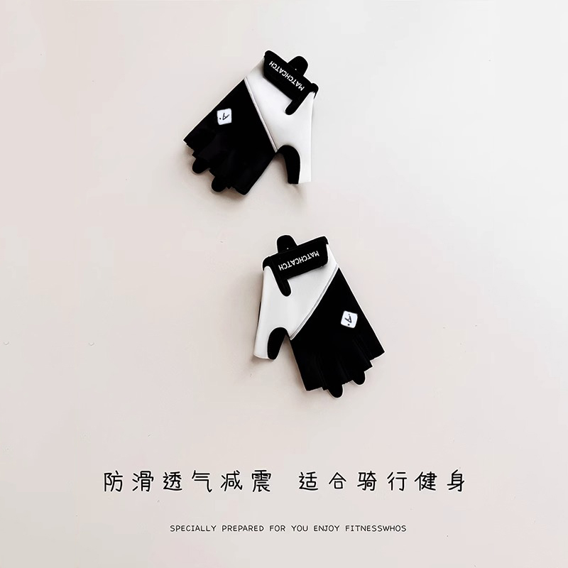 骑行健身手套女款器械半指防滑耐磨户外骑行运动健身男自行车减震