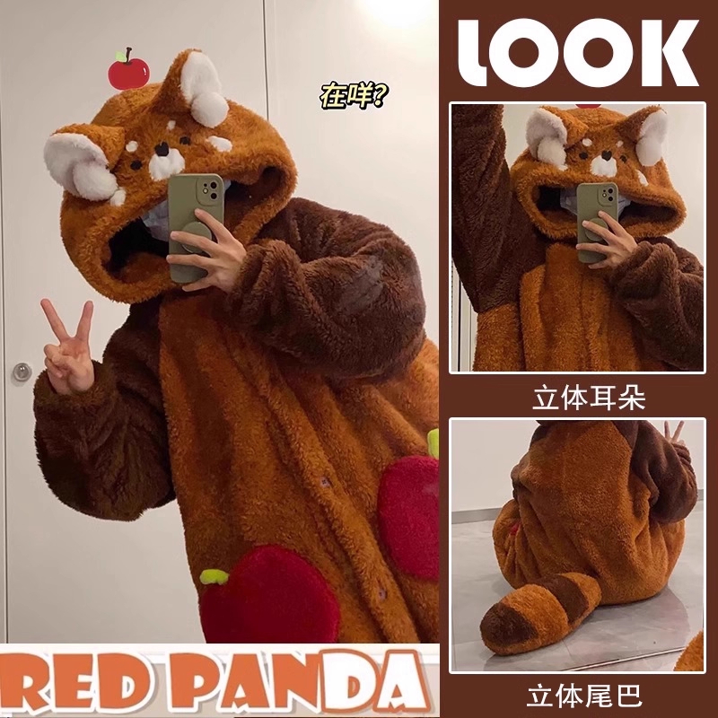 可爱睡衣女款秋冬季珊瑚绒加厚加绒保暖卡通少女法兰绒家居服套装