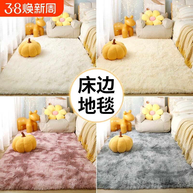 卧室地毯地垫毛毯床边毯新款家用坐垫少女房间客厅茶几毯沙发阳台 - 官方国货甄选出品