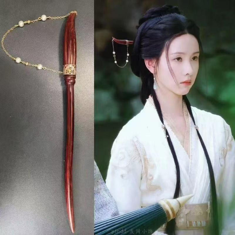 大梦归离陈都灵文潇同款毛笔样式发簪同款新中式盘发古风日常通勤