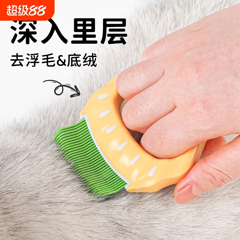 猫咪贝壳梳猫梳毛专用按摩布偶图片