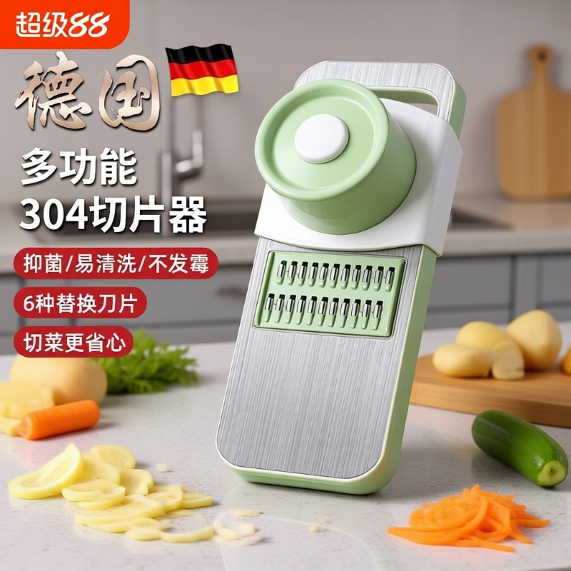 德国多功能切菜神器擦丝器土豆丝刨丝器家用粗丝厨房切片机切丝器