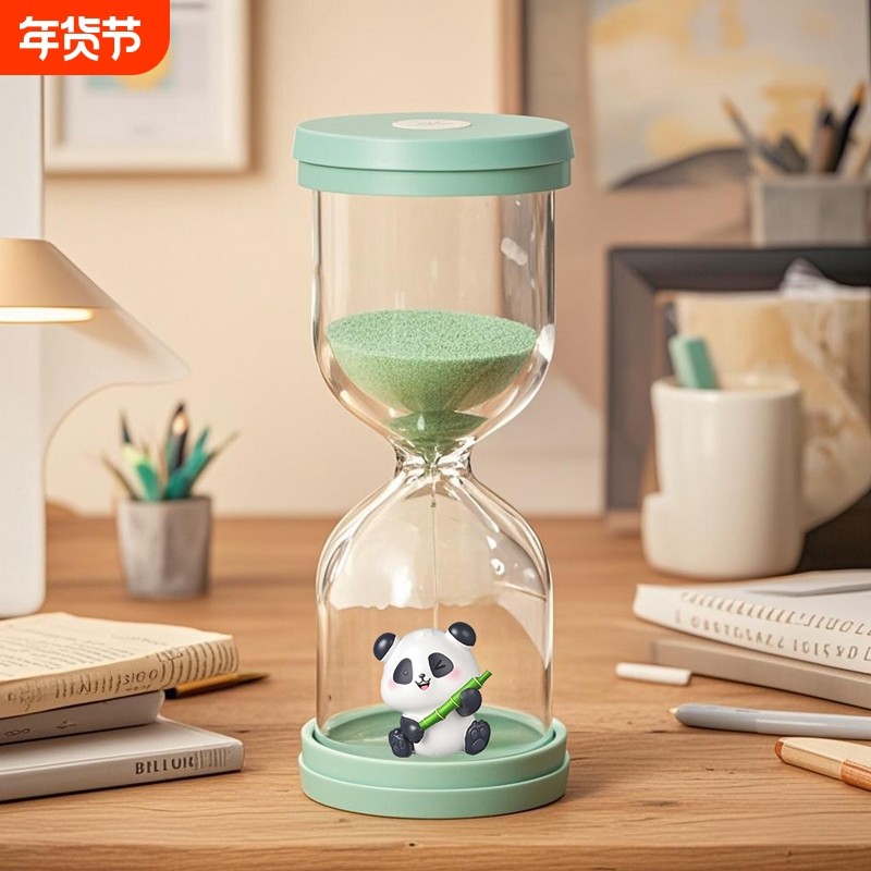 桌面刷牙沙漏计时器儿童防摔时间3-5-10-30摆件学生礼物15分钟,家居饰品,装饰摆件,淘宝优惠券,粉丝福利购,淘宝优惠卷