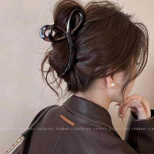 设计感抓夹后脑勺大号鲨鱼夹