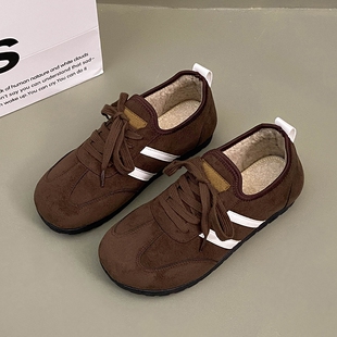 时尚百搭棉鞋女2025加厚乐福鞋保暖防滑雪地靴棉靴黑色平底不累脚