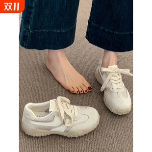 女鞋 超火厚底百搭休闲运动鞋 子2025新款 春秋季 防水 爆款 阿甘德训鞋