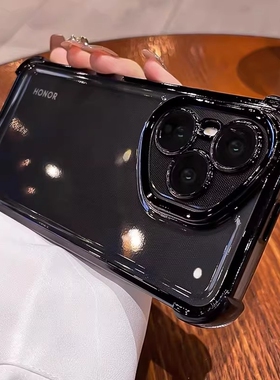 适用于荣耀power手机壳新款400Pro四角防摔荣耀300透明200高级100镜头全包90气囊70硅胶60曲屏男女专用保护套