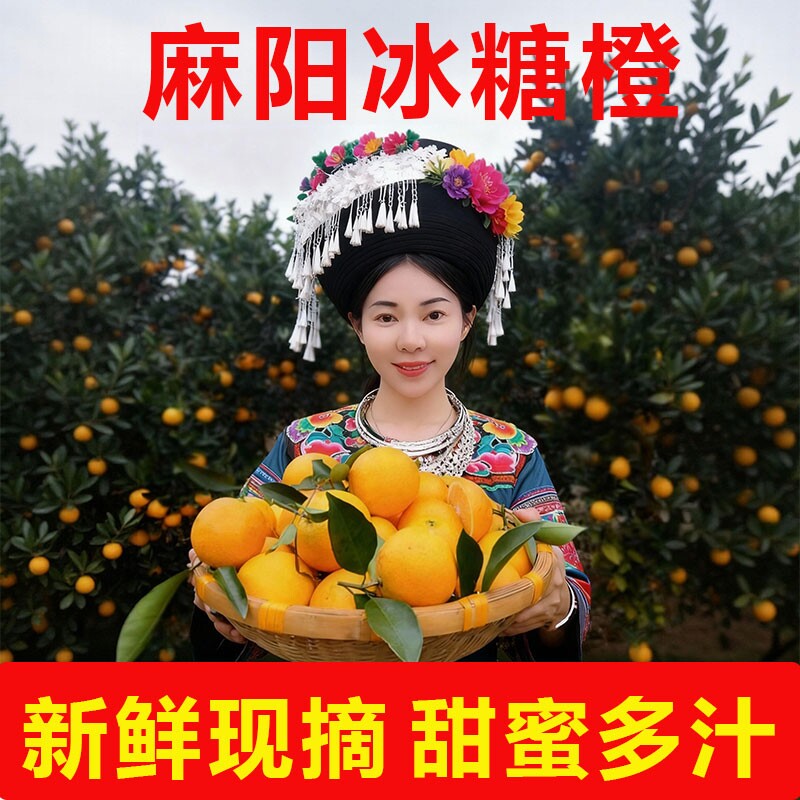 麻阳冰糖橙浓甜湖南冰糖柑橙子小橙子当季新鲜水果年货现摘直供