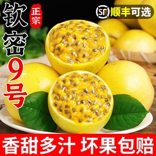 广西钦蜜9号黄金百香果新鲜当季5斤纯甜现摘整箱包邮年货节香蕉