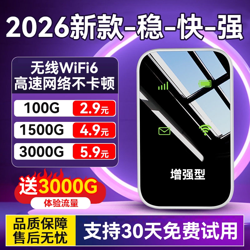 随身wifi移动无线wifl6便携式免插卡2025新款路由器全国通用流量wi-fi车载宽带4g高速网络智能上网卡车载wifi
