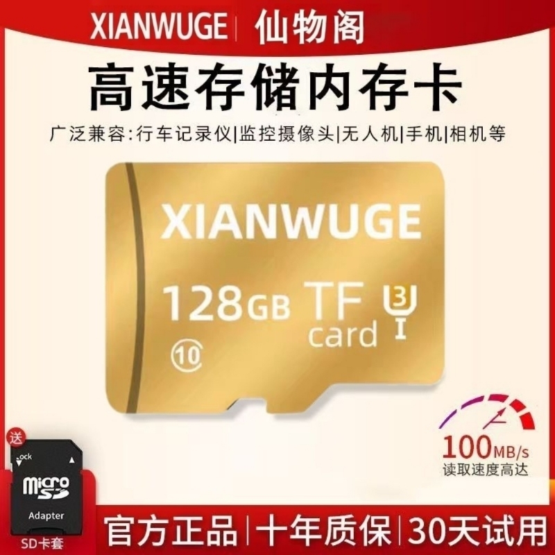 128G高速内存卡行车记录仪专用卡512G监控摄像头TF卡手机SD卡32g