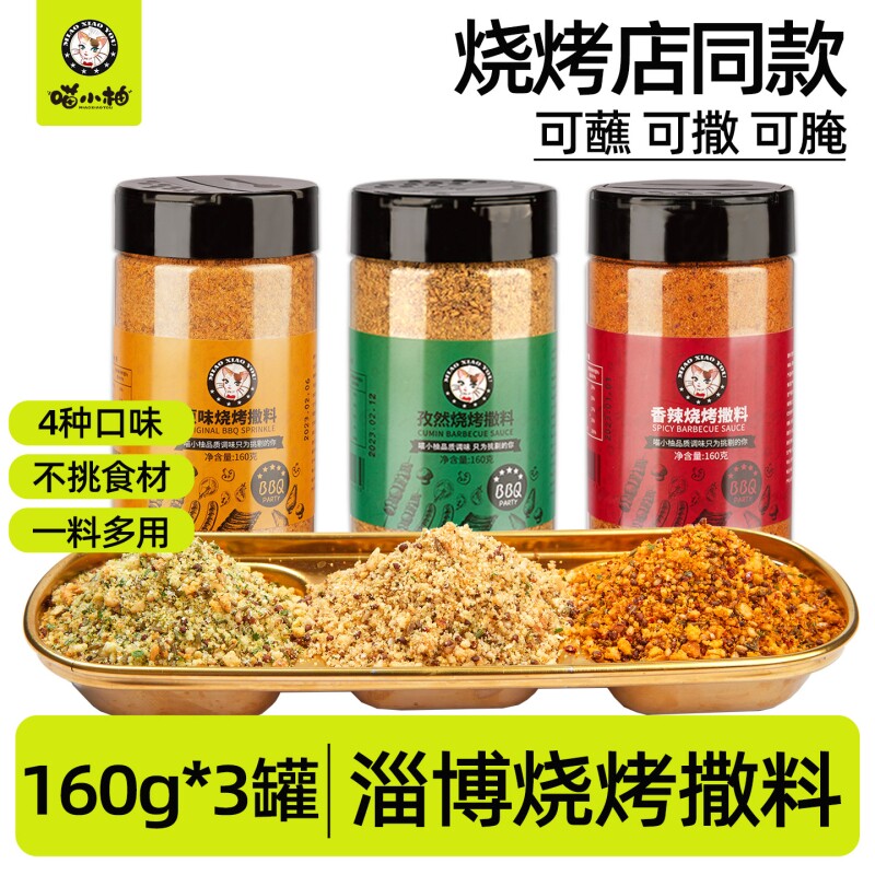 淄博烧烤调料撒料孜然粉空气炸锅调味料蘸料家用套装烤肉烧烤店