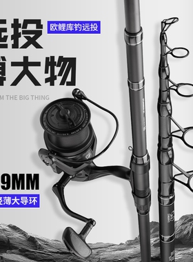 欧鲤竿伸缩式碳素超轻硬海杆岸抛远投大物海竿欧鲤钓海钓套装carp