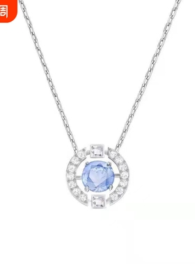 施家黑天鹅项链女玫瑰金锁骨链跳动的心韩版水晶简约长款生日