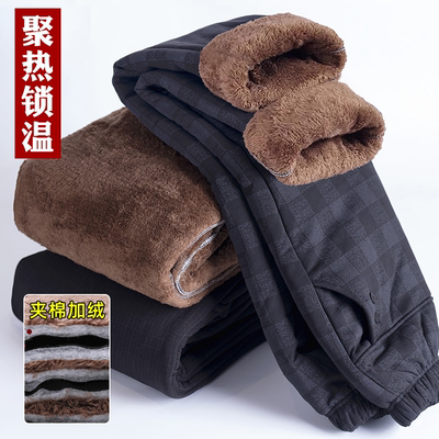 中老年人冬季裤子加绒棉裤