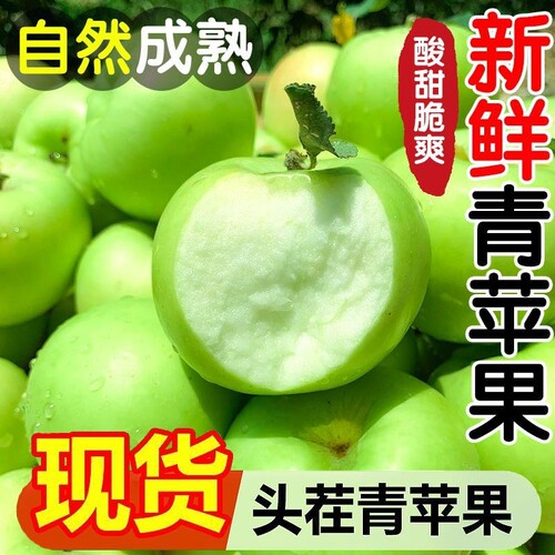 运城青苹果现摘脆酸无蜡鲜果