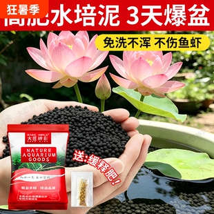 碗莲泥专用泥水草泥不浑水睡莲铜钱草鱼缸水族造景荷塘泥水培鱼虾