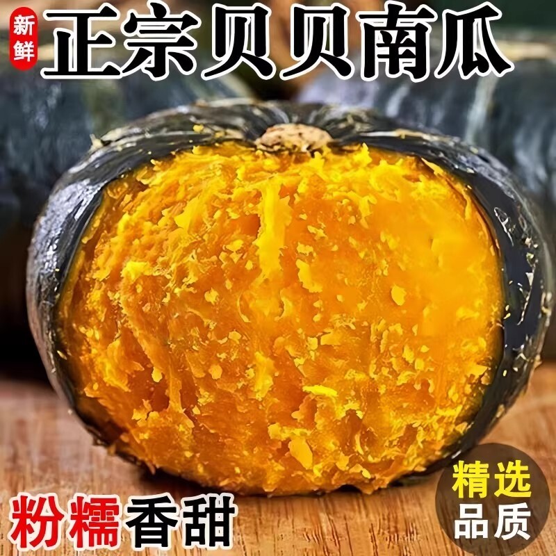 正宗粉糯贝贝南瓜新鲜板栗味农家小南瓜栗面老瓜宝宝孕妇辅食