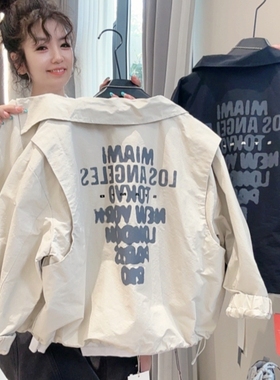 tgc男童秋季洋气韩版拉链上衣2025新款秋装中大童宽松休闲外套潮