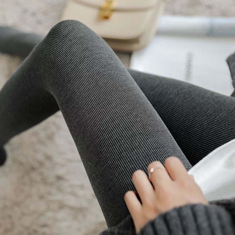 灰色连脚裤袜女秋冬外穿黑色踩脚显瘦格雷系打底裤袜云朵美腿透肤