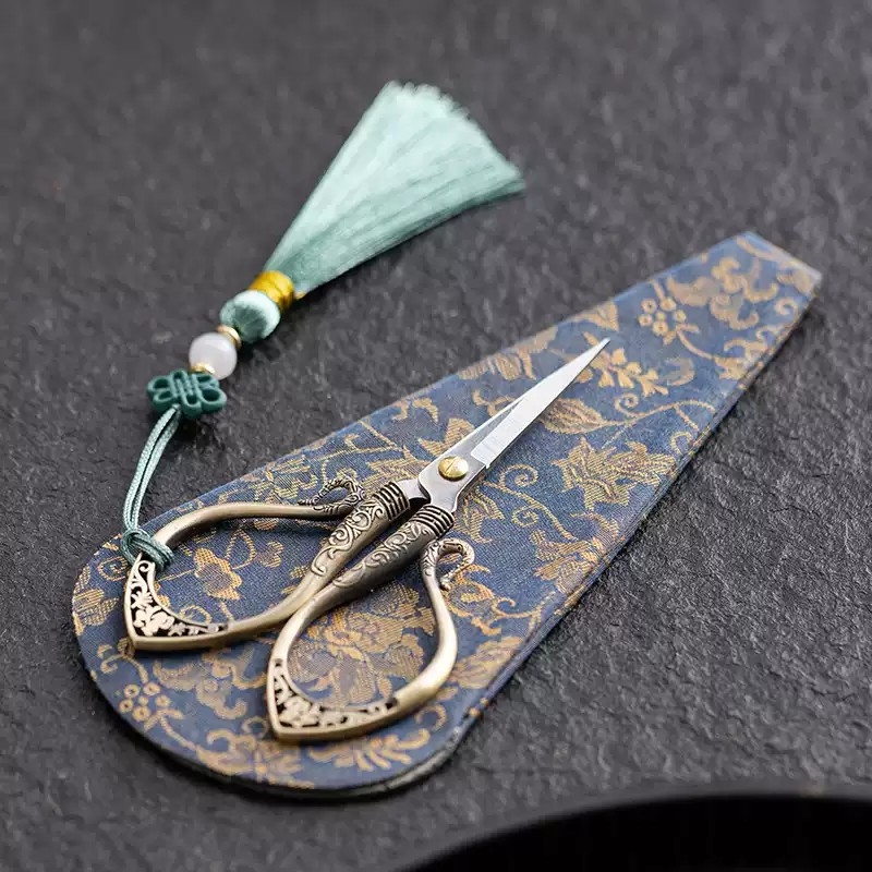 茶叶袋包复古茶剪茶道零配件中式国风茶剪茶室高档次茶叶专用剪刀