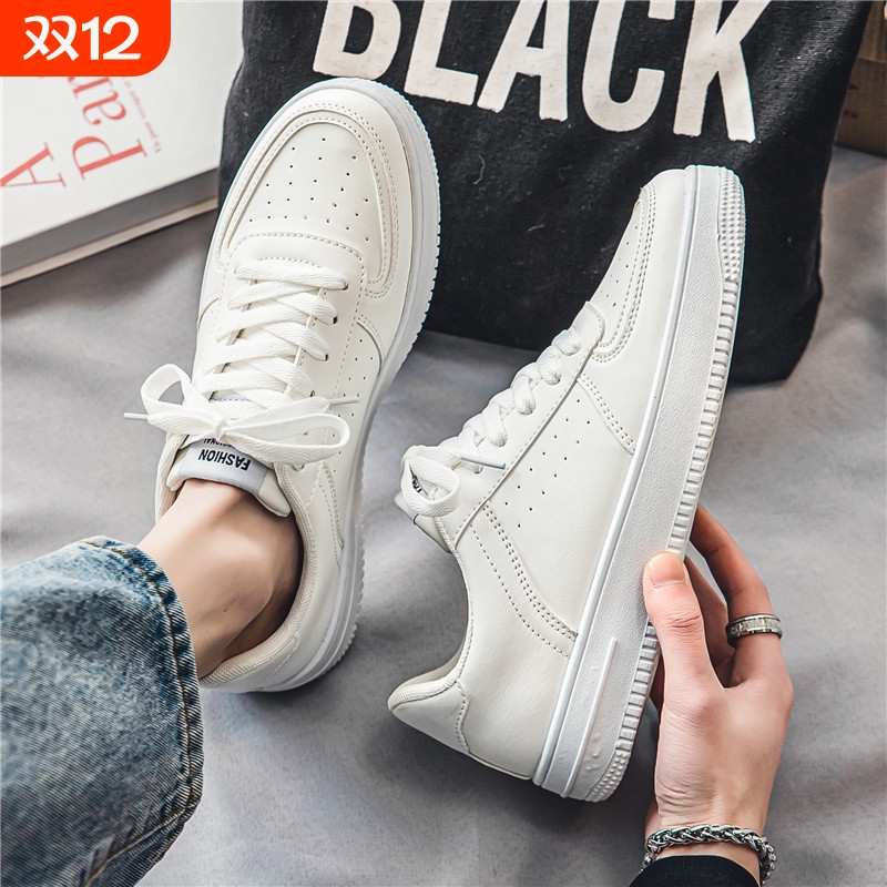 纯白色透气男鞋|超2000次加购