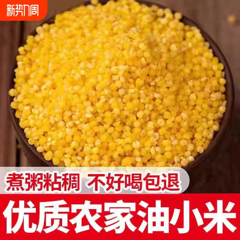 正宗陕北米脂小米黄小米陕西农家延安新米油五谷杂粮粗粮小米煮粥