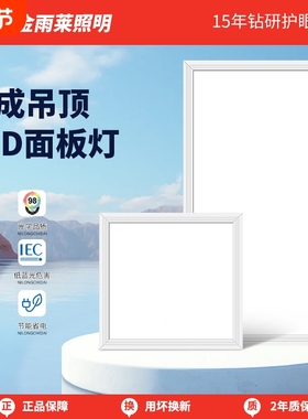 平板灯300x300led厨房集成吊顶灯铝扣板石膏板30×30厕所天花板灯