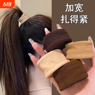 高马尾发绳不塌头绳弹力面膜发圈高加宽超宽无接缝扎头发皮筋女生