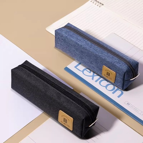 CEUTOKVIEN小方包笔袋大容量牛津布文具盒布袋男女学生铅笔袋中学生初中生