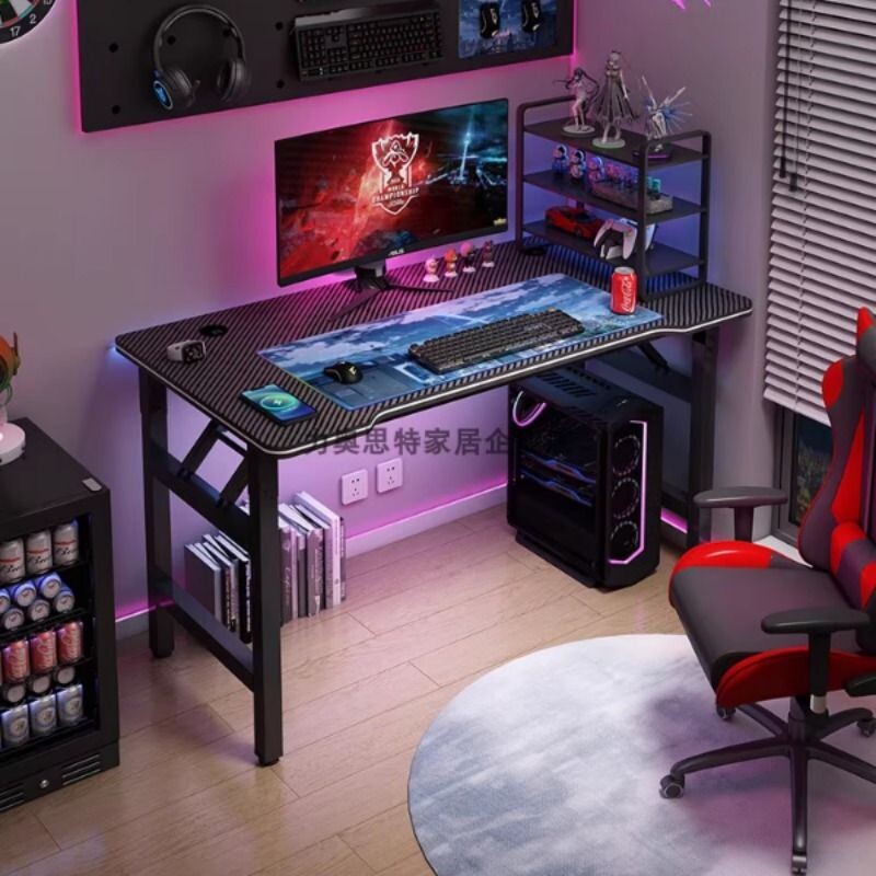台式电脑桌卧室家用电竞桌简易可折叠书桌学生办公桌免安装工作台