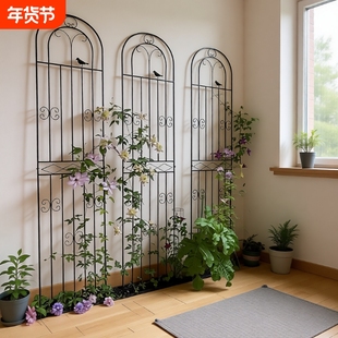 绿萝植物攀爬架爬藤架户外庭院网格铁艺花架花园月季花支架阳台