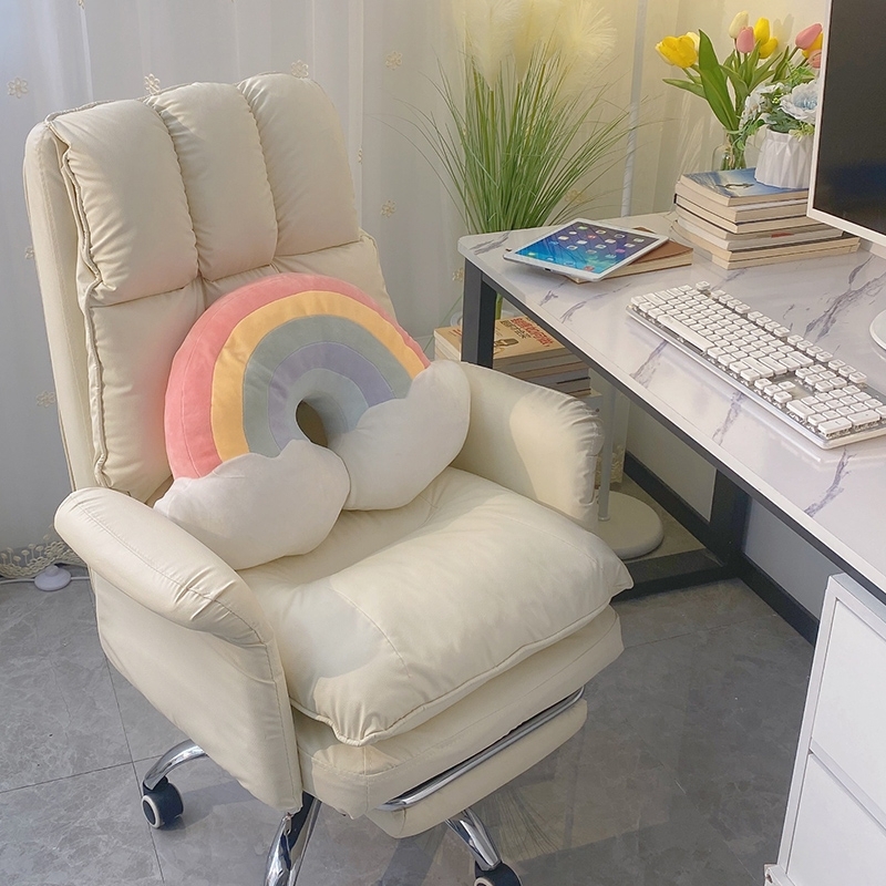 家用女生电脑椅人体工学舒适久坐座椅书桌沙发办公椅舒服椅子靠背