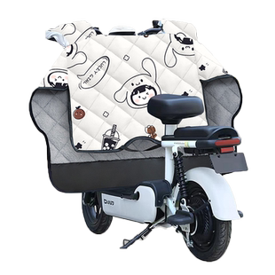 适用雅迪电动车挡风被秋冬季加绒加厚防风寒保暖罩加宽侧翼防风水