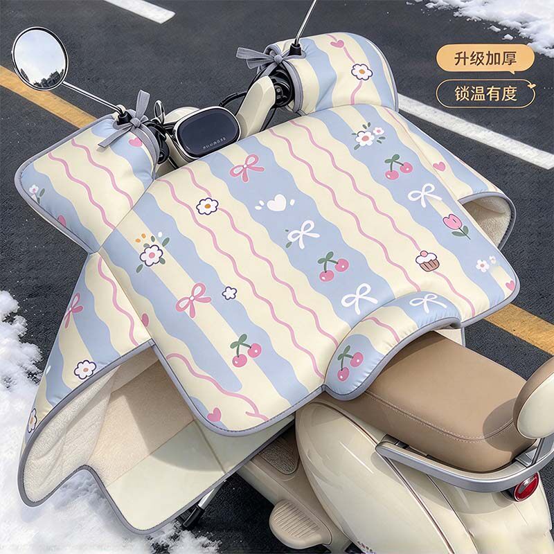 电动车挡风被冬季加绒加厚保暖