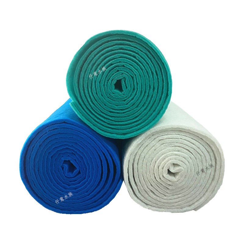 鱼缸池过滤棉物理过滤材料大卷白蓝绿棉硬质耐洗水U族海鲜池生化