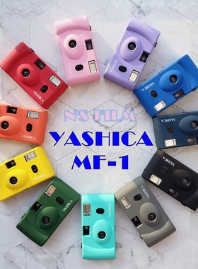 送背带!雅西卡 MF-1 胶卷相机31mGm广角内置胶卷傻瓜相机mf1