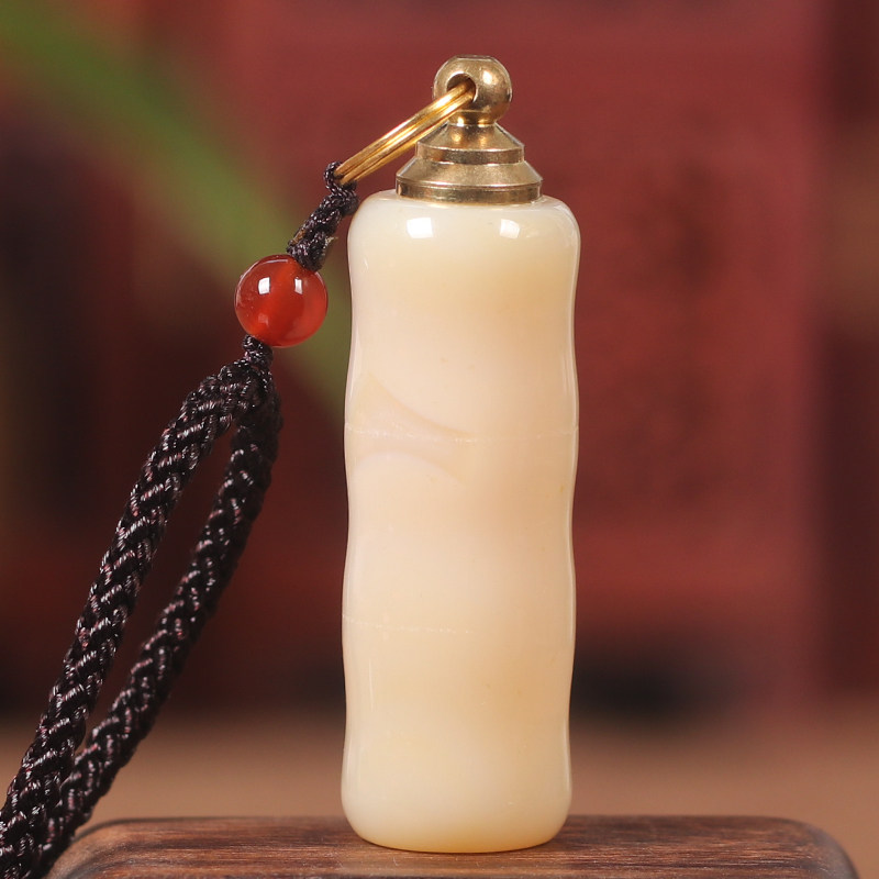 玛瑙鼻烟壶手工艺品节节高升光面竹节挂饰特色鼻烟瓶摆件送鼻烟粉,特色手工艺,内画鼻烟壶,淘宝优惠券,粉丝福利购,淘宝优惠卷