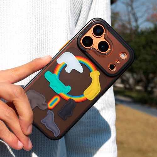 casegood原创高级感磨砂透黑磁吸手机壳苹果16适用iPhone17promax星宇橙色17pro新款保护套15全包防摔小众