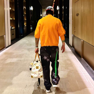 裤 LAD自主 银紫果冻贴皮925镀银复古工装 CH风格 鸳鸯星空