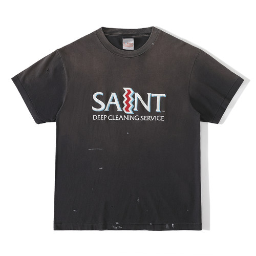 SAINTMxxxxxx骷髅印花T恤
