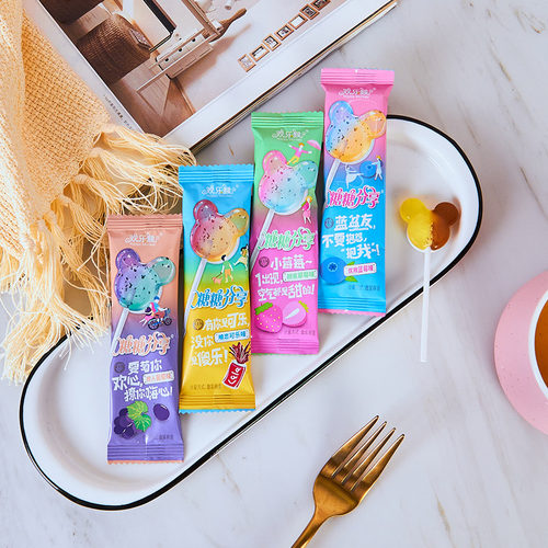 欢乐猴混合水果儿童棒棒糖网红