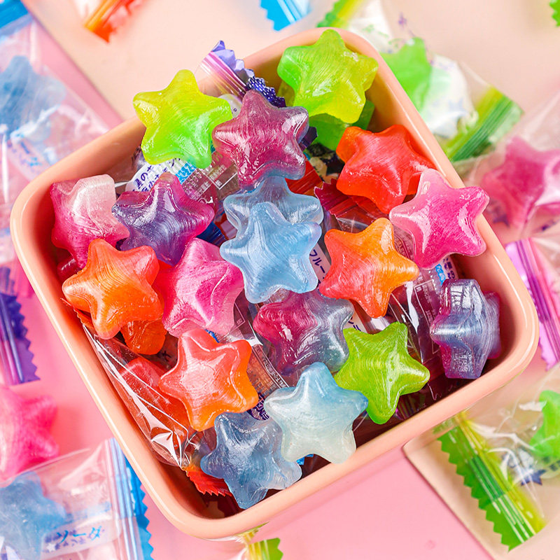 星星水果糖什锦糖许愿糖果星座硬糖学生水果味网红解馋小零食糖果