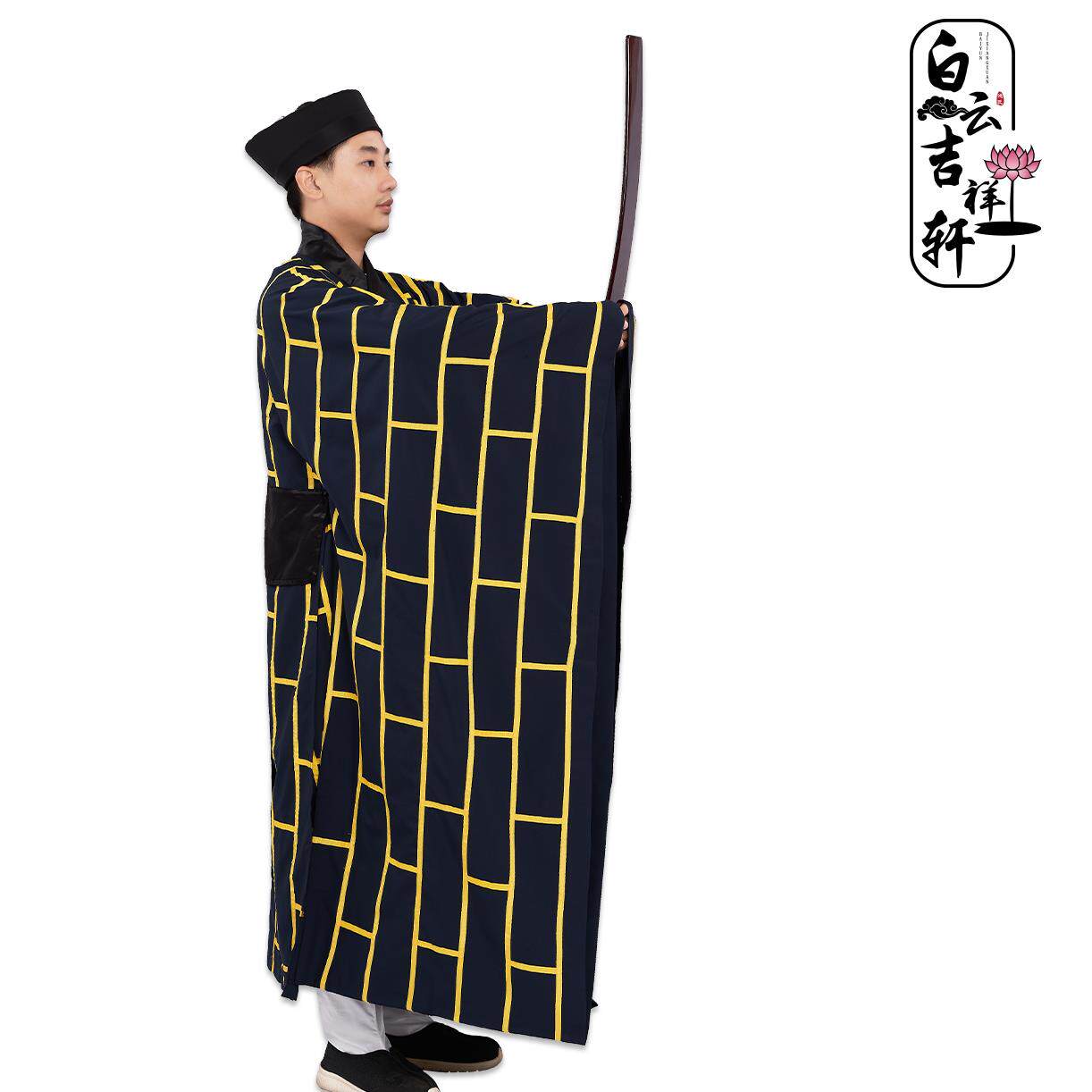 新款初真信衣道袍道服道衣古装汉服道士服高功法衣仿真丝戒衣长褂