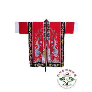 新款道高功法事道服 双龙法衣 双龙降衣 道士道袍 高功 单层 红色
