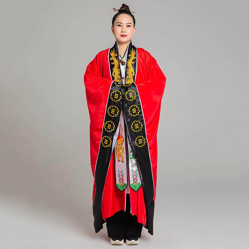 新款道袍长袍男女高功道家法衣道士三清经衣正一汉服服装衣服用品